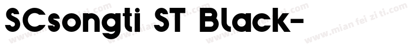SCsongti ST Black字体转换